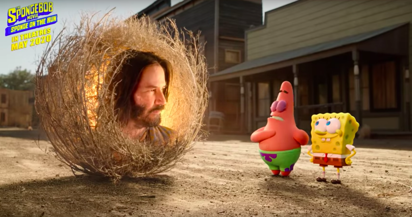 Even Keanu Reeves Can’t Save “The SpongeBob Movie: Sponge on the Run” from Weird CGI