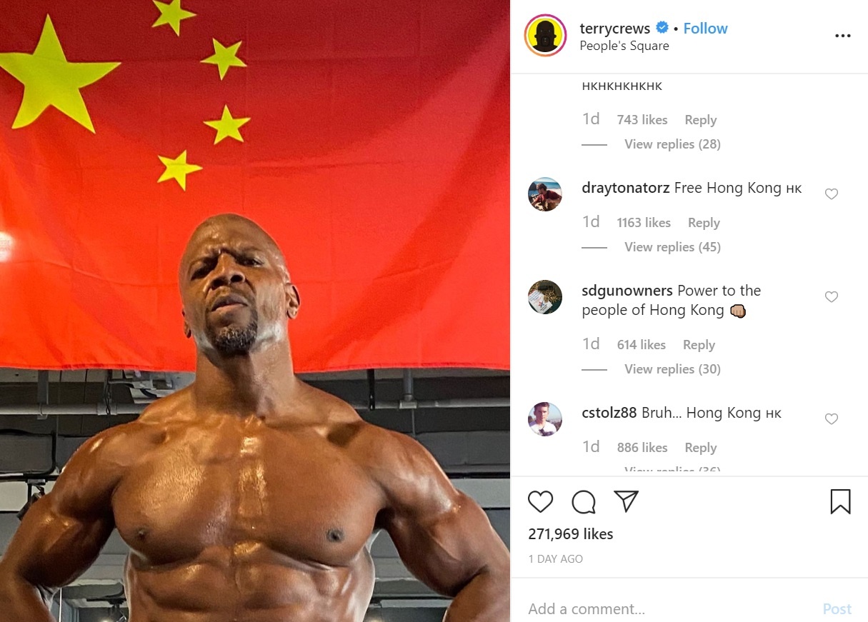 Americans Are Shocked At Terry Crews' Seemingly Pro-China Posts on Instagram