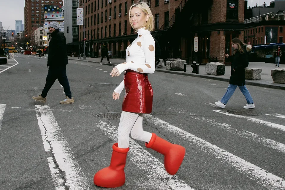 MSCHF s Big Red Boots Show All Fashion Shouldn t Be Worn