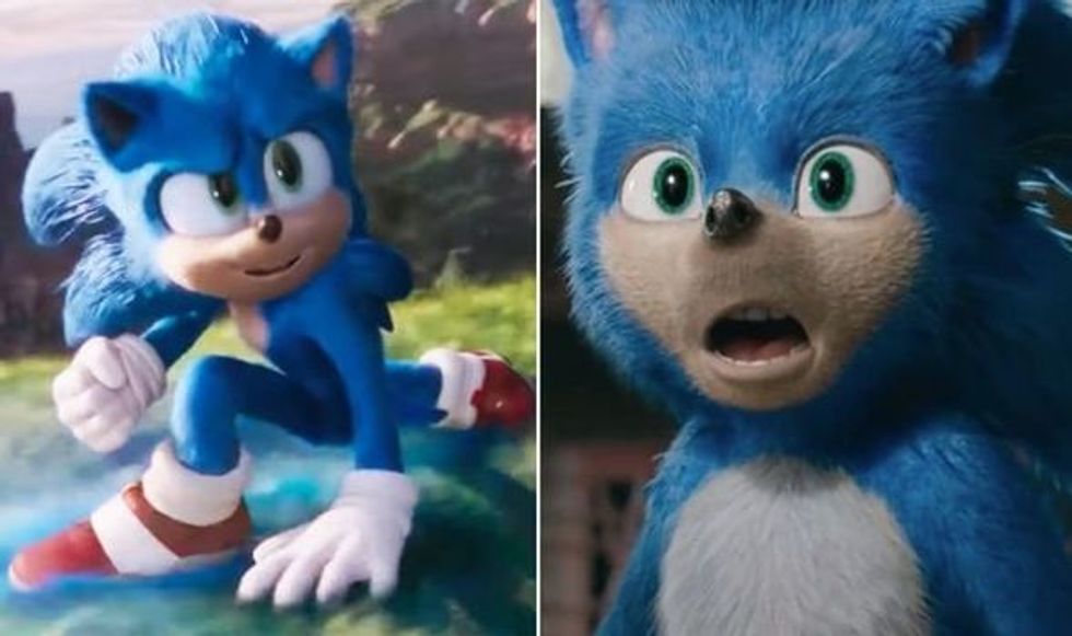 Sonic movie before and after