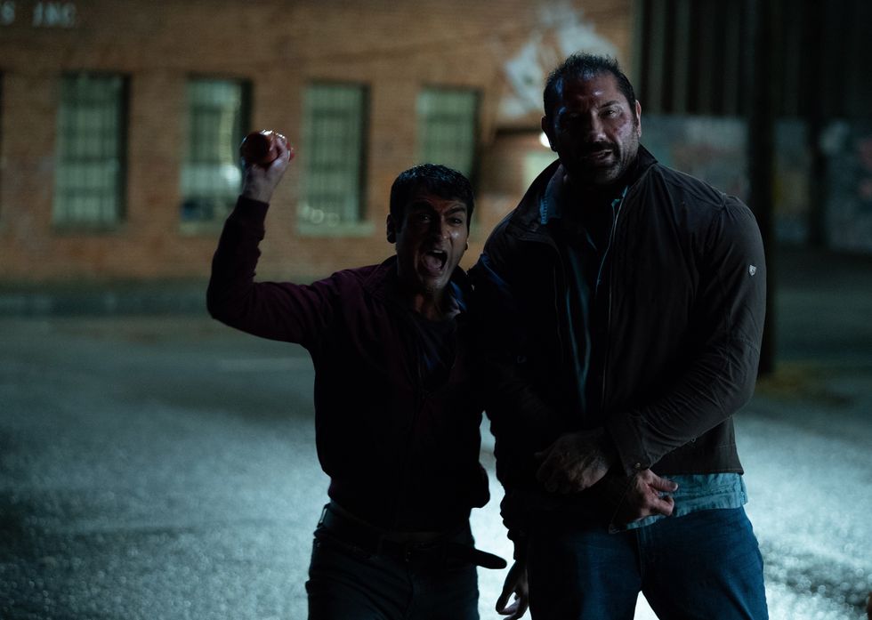 In "Stuber," Dave Bautista and Kumail Nanjiani Rideshare the Laughs