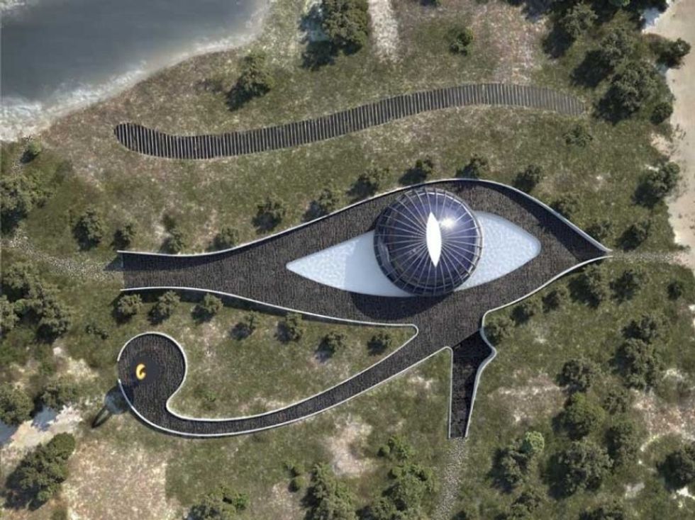 Eye of horus aerial render