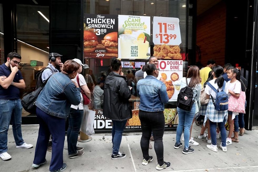 midtown popeye's line