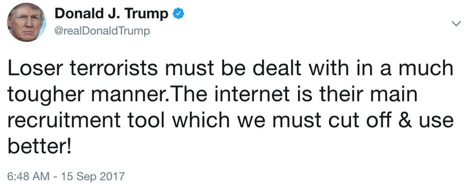 Trump Internet terrorism