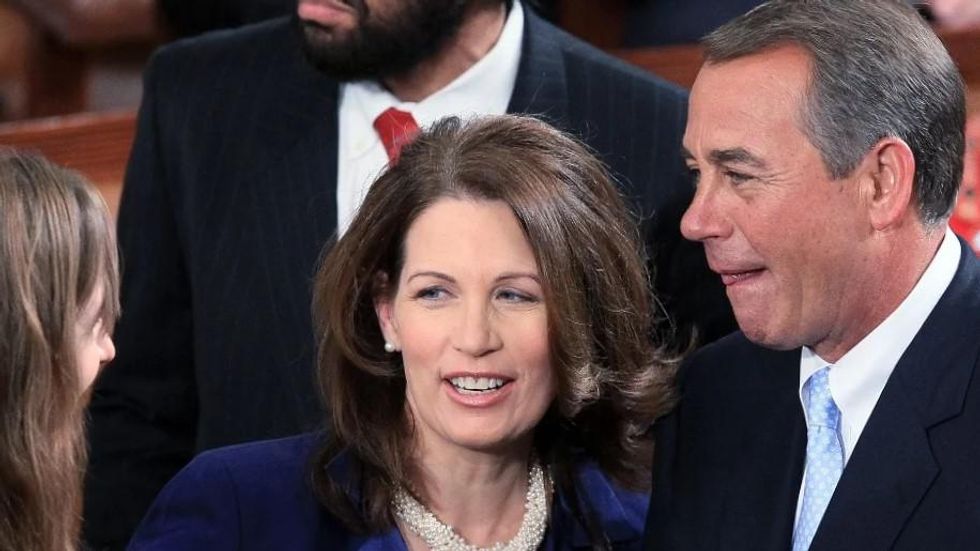 John Boehner and Michelle Bachmann