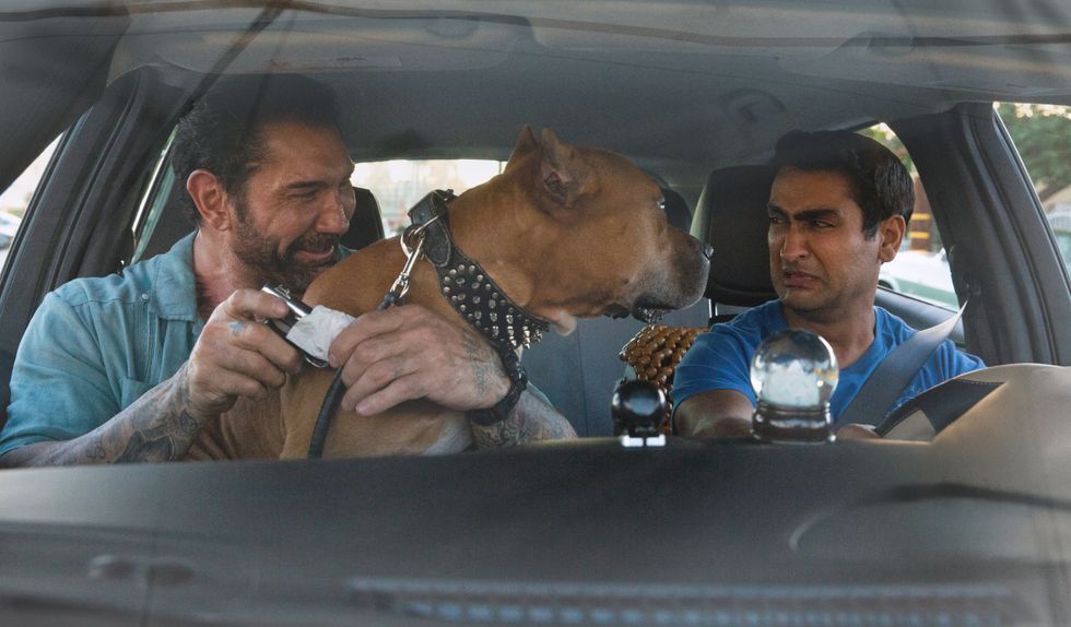 In "Stuber," Dave Bautista and Kumail Nanjiani Rideshare the Laughs