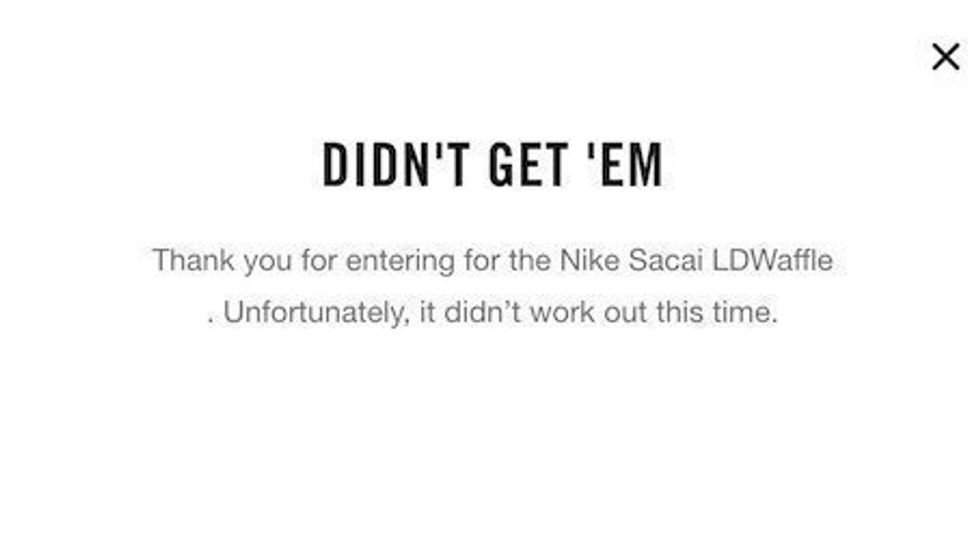 SNKRS app Didn't get em notification