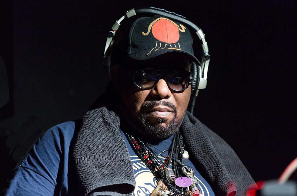 Afrika Bambaataa on stage