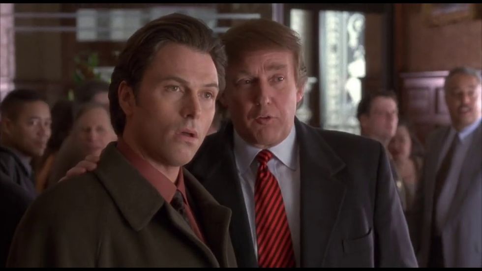 Donald Trump and Tim Daly in The Associate