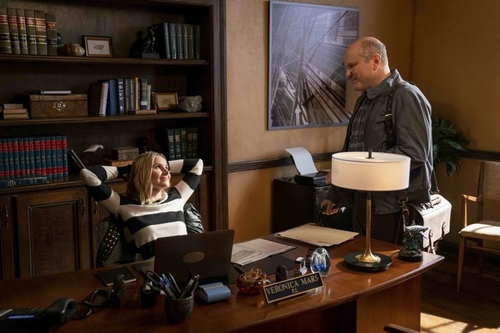 Veronica Mars in her office